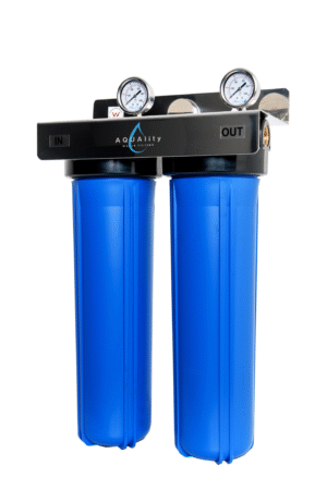 2-Stage Watermarked Whole House Water Filtration System- 20"x4.5"